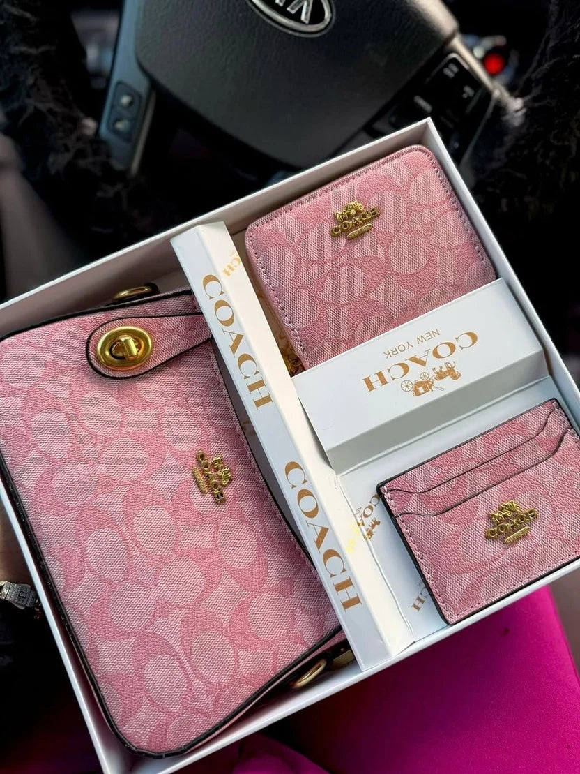 Enomenos x Coach Signature Pink Trio Set