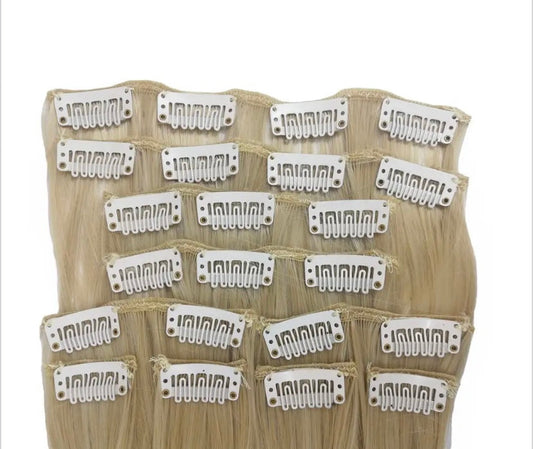 Enomenos™ Crown Atelier Collection 10 Piece Wavy Long Full Head Clip-on Hair Extensions XXL