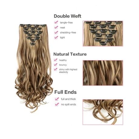 Enomenos™ Crown Atelier Collection 26th Avenue Collection 24 Inch Two Tone Blonde Clip In Extension.